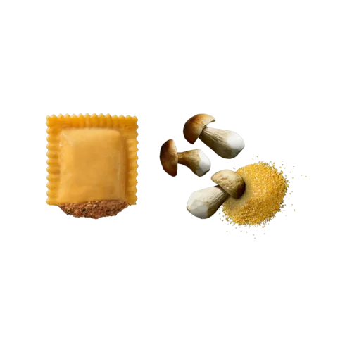 GranRaviolo Steinpilz Polenta