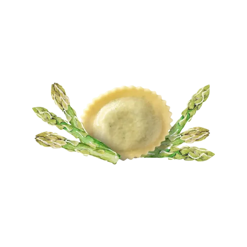 Tortelli Spargel