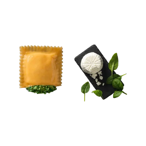 Gran Raviolo BufRicotta Spinat